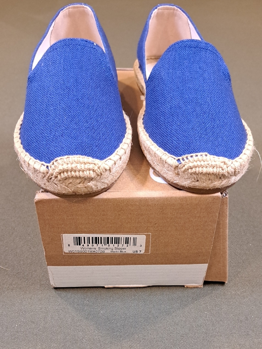 Soludos Espsadrille The Smoking Slipper - Color: Marlin Blue - Size: US 7-7.5 - Picture 3 of 9